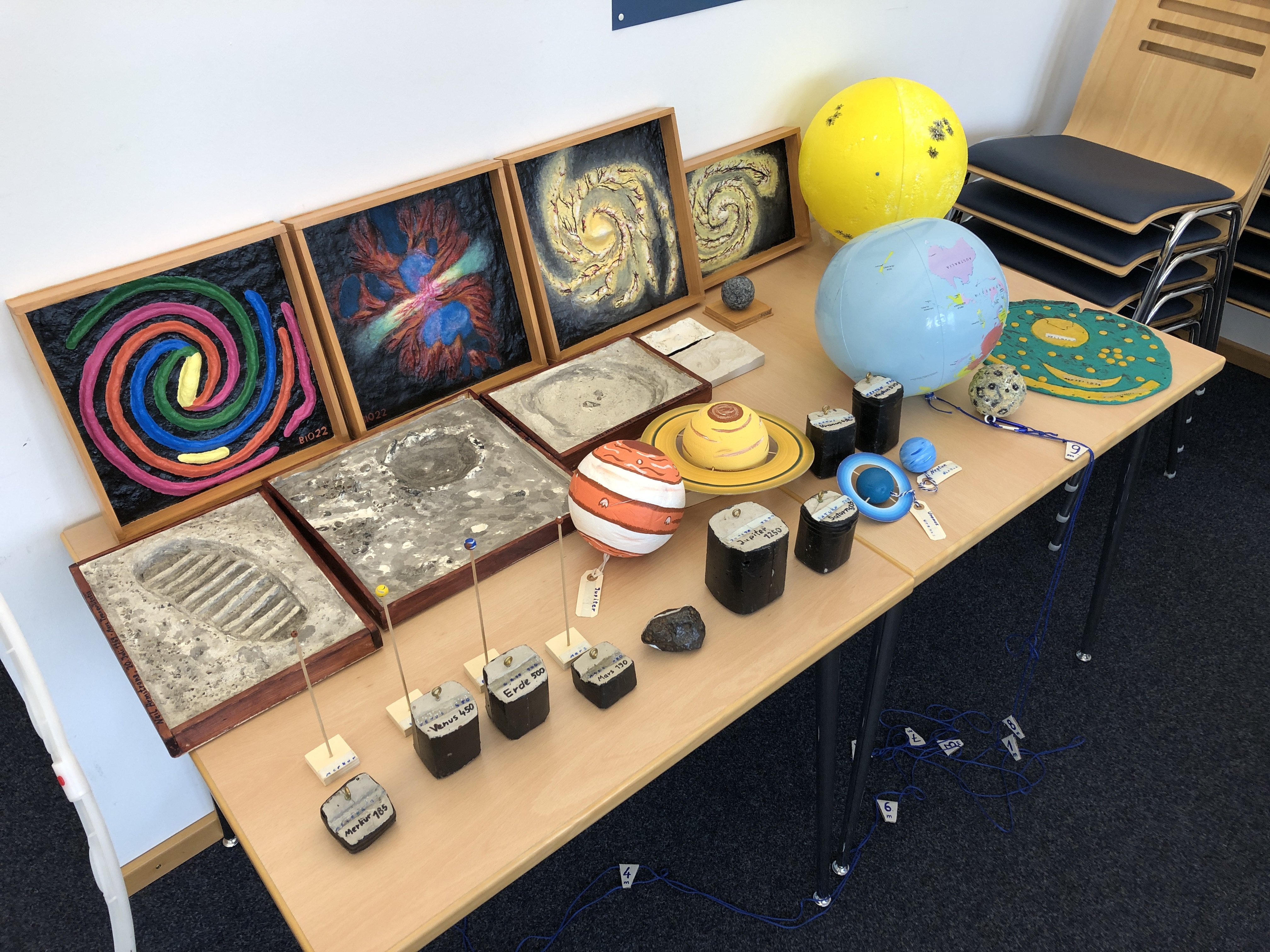 Die Tastmodelle für den Blindenworkshop
